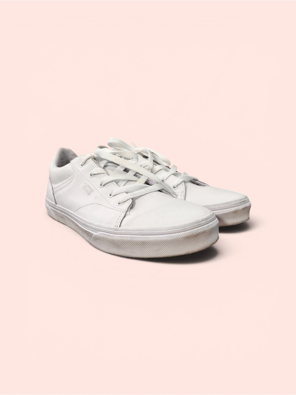Vans Leather Classic White Low-Top Sneakers